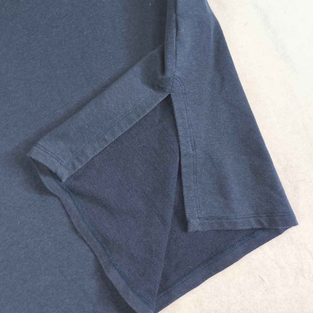 Eileen‎ Fisher Navy Long Sleeve Tee Womens XXS Organic Cotton Minimalist Top - Picture 4 of 8